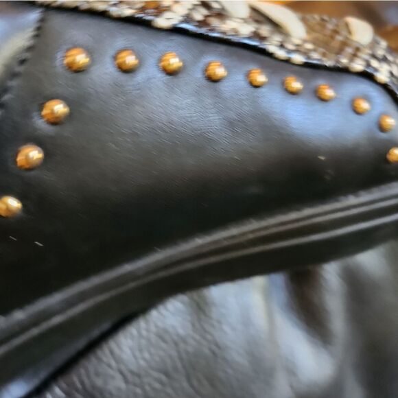 Mia k Collection Women's Black Sneakers with Studs Y2K, Fashionable - Picture 6 of 11